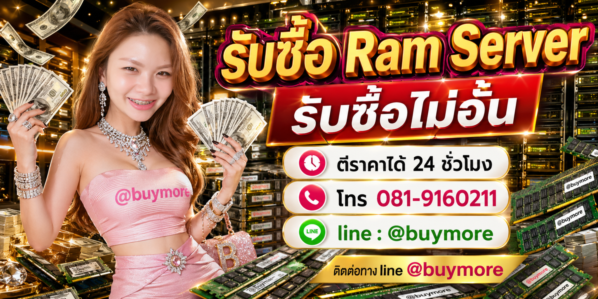 ขาย Ram Server มือสองรับเงินไว ราคาดี
