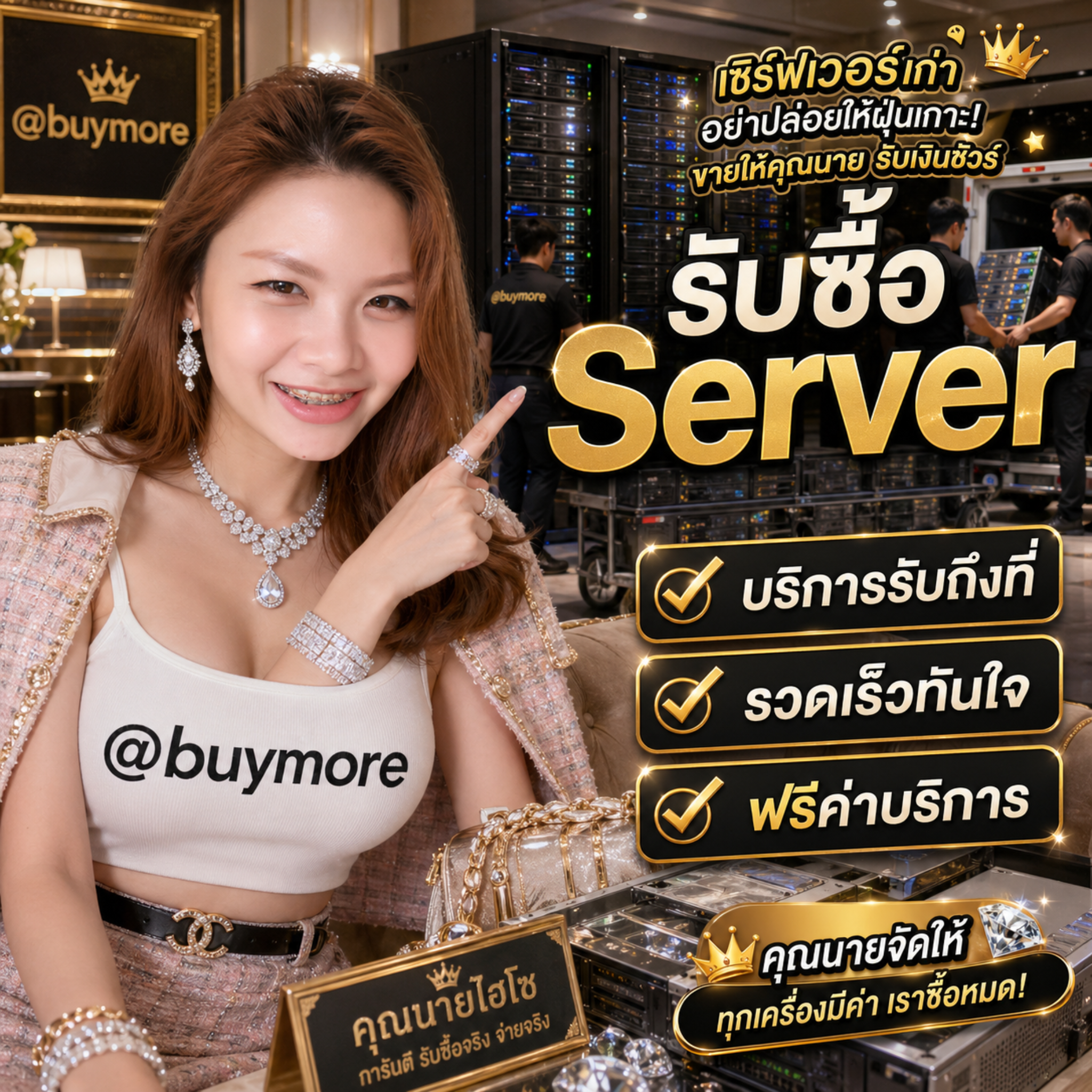 รับซื้อ Server มือสอง ราคาดีที่สุด LINE @buymore