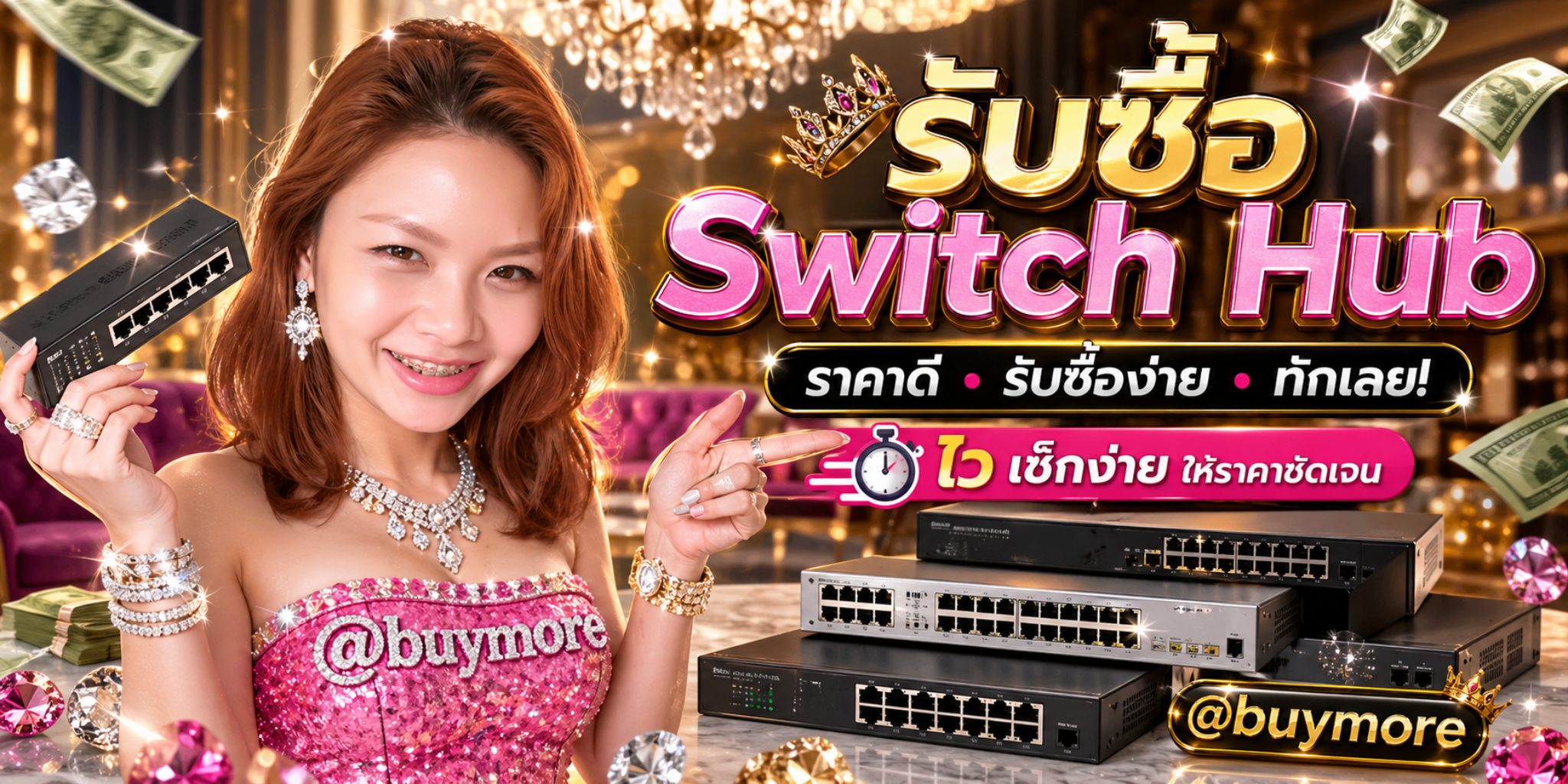 รับซื้อ Switch Hub