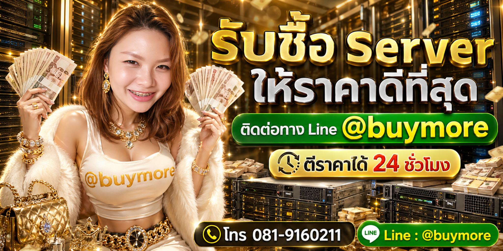 รับซื้อ Server ให้ราคาดีที่สุด ติดต่อ LINE @buymore